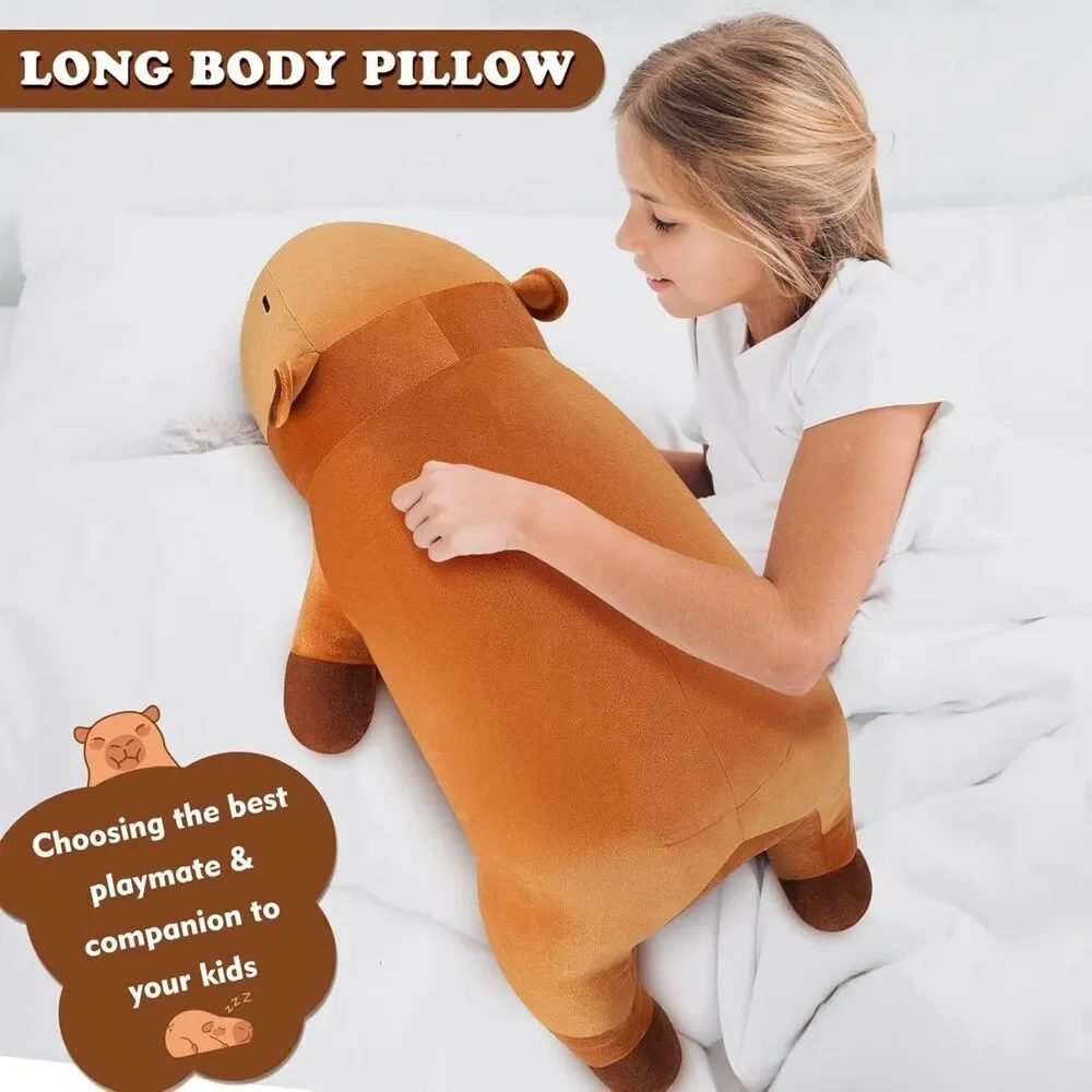 30'' Auspicious Beginning Giant Sleeping Capybara Plush Stuffed Animal Toy